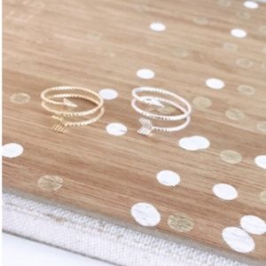 ARROW wrapped ring- GOLD